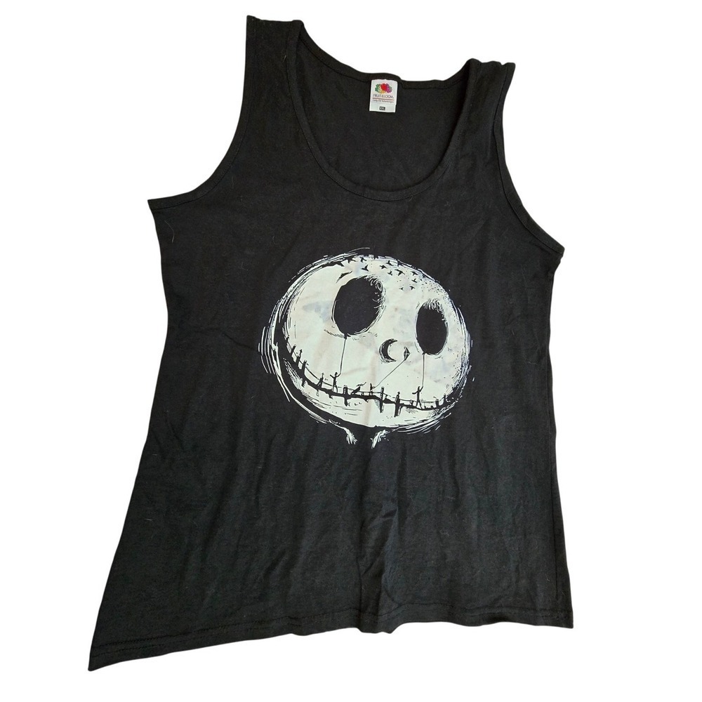 Hanes XXL Jack Skellington Tee Shirt Pit‎ to Pit 19" length 26" EUC